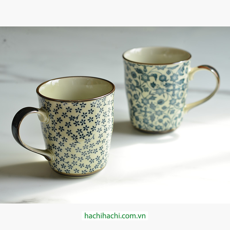 Ca, cốc, ly sứ Nhật Bản 280ml có quai thương hiệu 