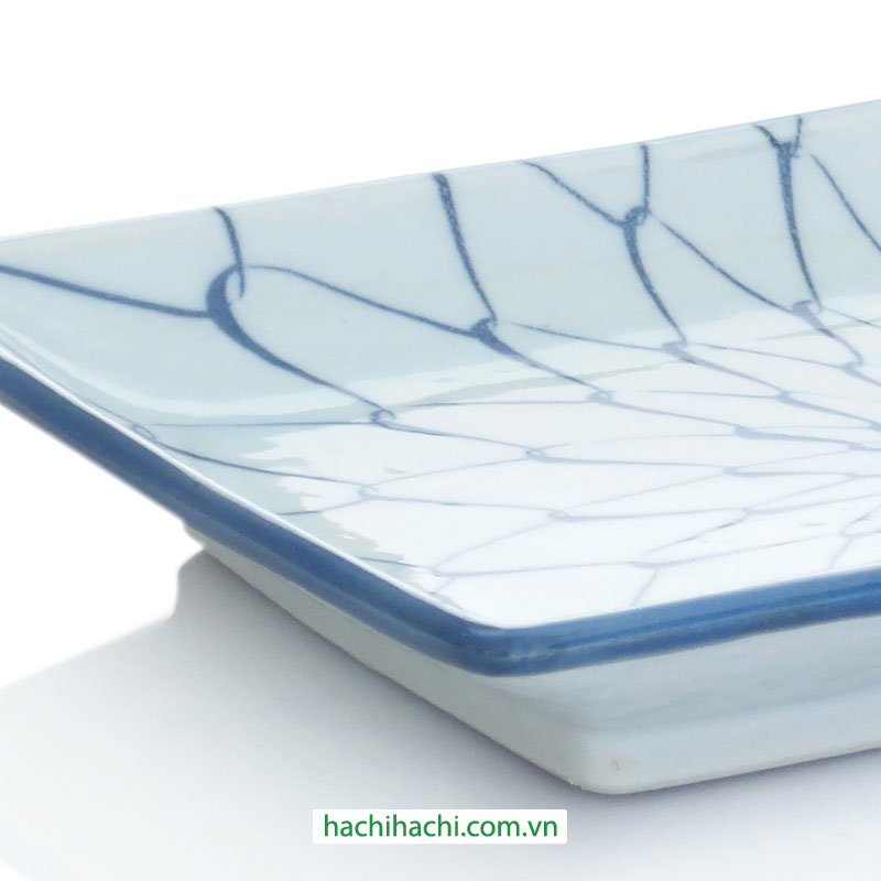 Đĩa sứ Nhật Bản 13x21cm, đĩa gốm sứ nông lòng, cạn lòng, dùng được lò vi sóng thương hiệu 