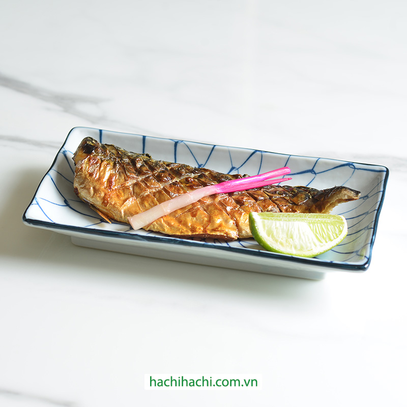 Đĩa sứ Nhật Bản 13x21cm, đĩa gốm sứ nông lòng, cạn lòng, dùng được lò vi sóng thương hiệu 