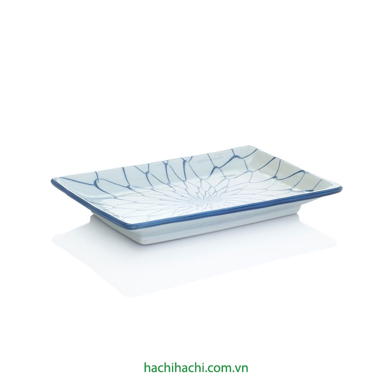 Đĩa sứ Nhật Bản 13x21cm, đĩa gốm sứ nông lòng, cạn lòng, dùng được lò vi sóng