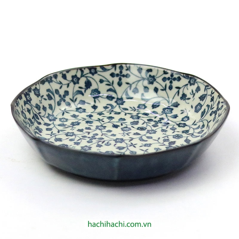 Đĩa sứ Nhật Bản 16cm, đĩa gốm sứ nông lòng, cạn lòng, dùng được lò vi sóng thương hiệu 