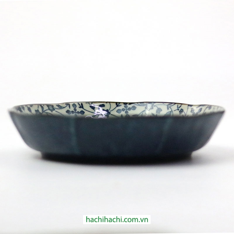 Đĩa sứ Nhật Bản 16cm, đĩa gốm sứ nông lòng, cạn lòng, dùng được lò vi sóng thương hiệu 