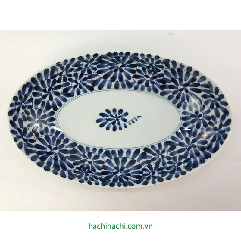 Đĩa sứ Nhật Bản 26x16cm thương hiệu 