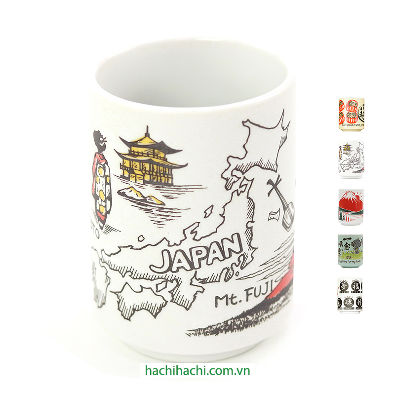 Ca, cốc, ly sứ Nhật Bản 300ml (Nhiều mẫu)-Giao mẫu ngẫu nhiên