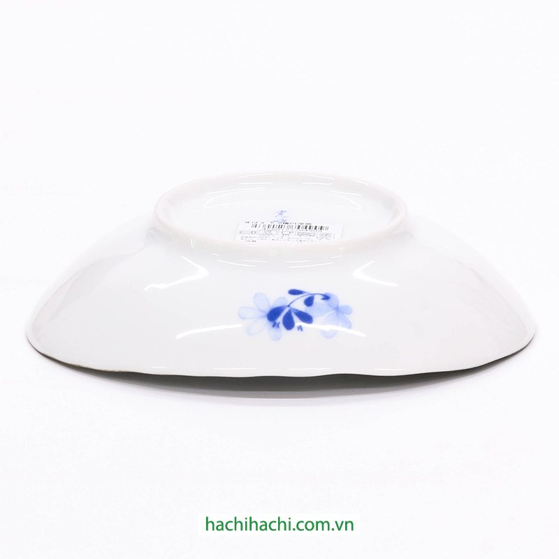Đĩa sứ Nhật Bản 16x14cm, đĩa gốm sứ nông lòng, cạn lòng, dùng được lò vi sóng thương hiệu 