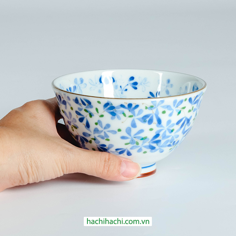 Chén bát sứ Nhật Bản, chén bát ăn cơm 12cm, dùng được lò vi sóng thương hiệu 