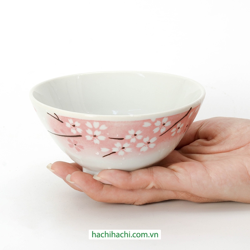 Chén sứ Nhật Bản 12.2cm Sakura, dùng được lò vi sóng thương hiệu 
