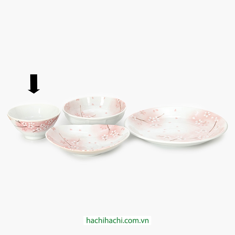 Chén sứ Nhật Bản 12.2cm Sakura, dùng được lò vi sóng thương hiệu 