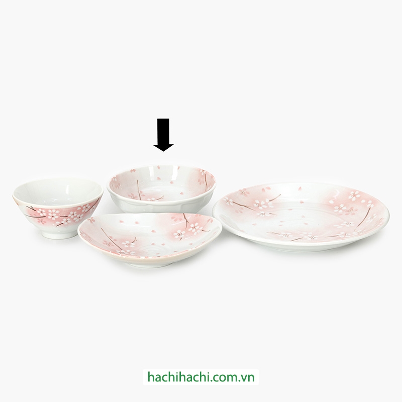 Tô sứ Nhật Bản 15cm Sakura, dùng được lò vi sóng thương hiệu 