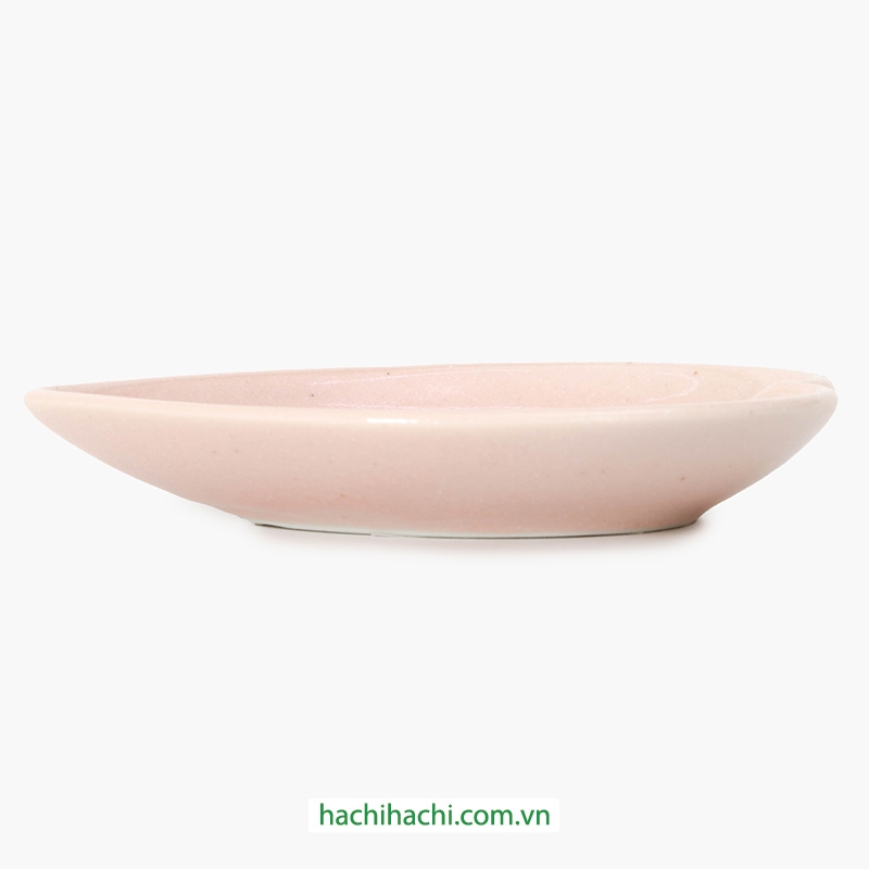 Đĩa sứ Nhật Bản 10x7.5cm Cánh hoa Sakura, dùng được lò vi sóng thương hiệu 