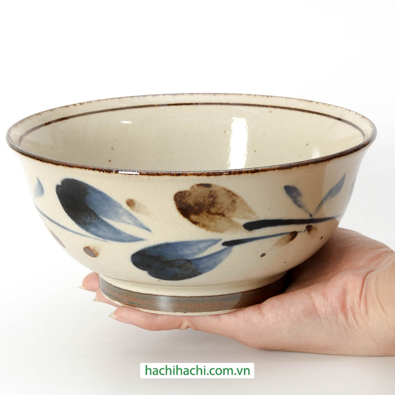 Tô gốm Nhật Bản 18.5cm, dùng được lò vi sóng thương hiệu 