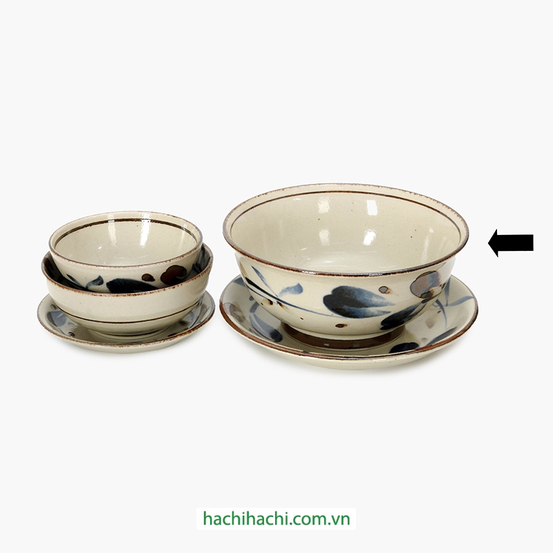 Tô gốm Nhật Bản 18.5cm, dùng được lò vi sóng thương hiệu 