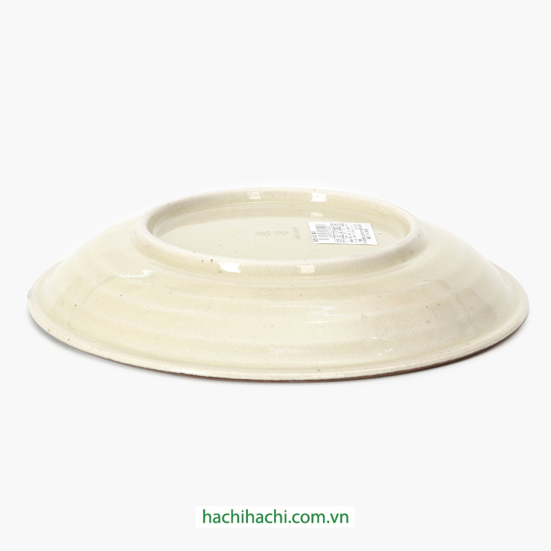 Đĩa gốm Nhật Bản 20.2cm, dùng được lò vi sóng thương hiệu 