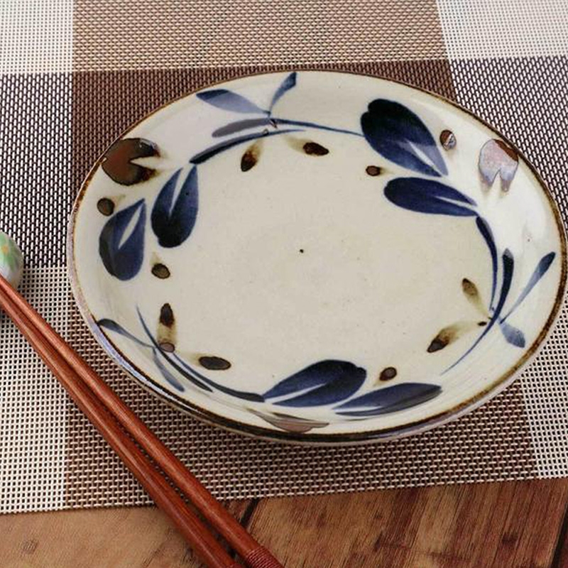 Đĩa gốm Nhật Bản 20.2cm, dùng được lò vi sóng thương hiệu 