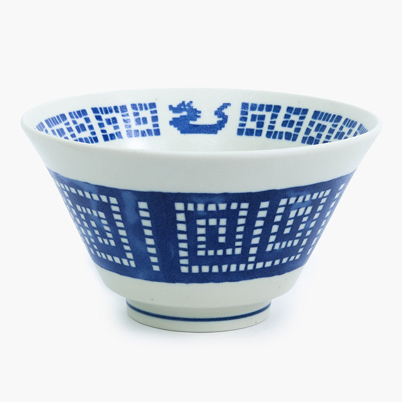 Tô sứ Nhật Bản, tô đại, bát ô tô, bát tô canh, bát ăn mì 16.8cm (Rồng sấm), dùng được lò vi sóng