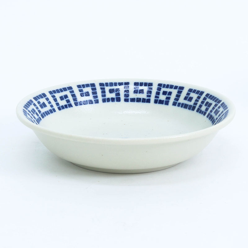 Đĩa sứ Nhật Bản 14cm, đĩa gốm sứ nông lòng, cạn lòng (Rồng sấm), dùng được lò vi sóng thương hiệu 