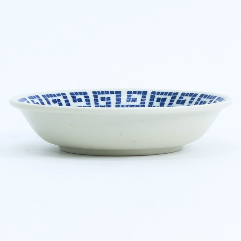 Đĩa sứ Nhật Bản 14cm, đĩa gốm sứ nông lòng, cạn lòng (Rồng sấm), dùng được lò vi sóng thương hiệu 