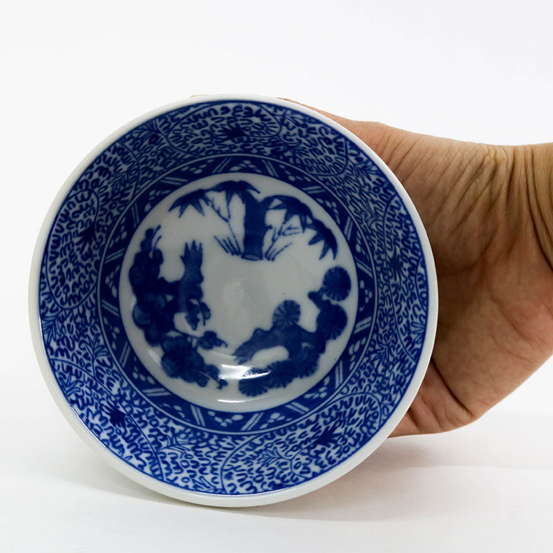 Chén bát sứ Nhật Bản, chén bát ăn cơm 12cm (Tùng Trúc Mai) thương hiệu 