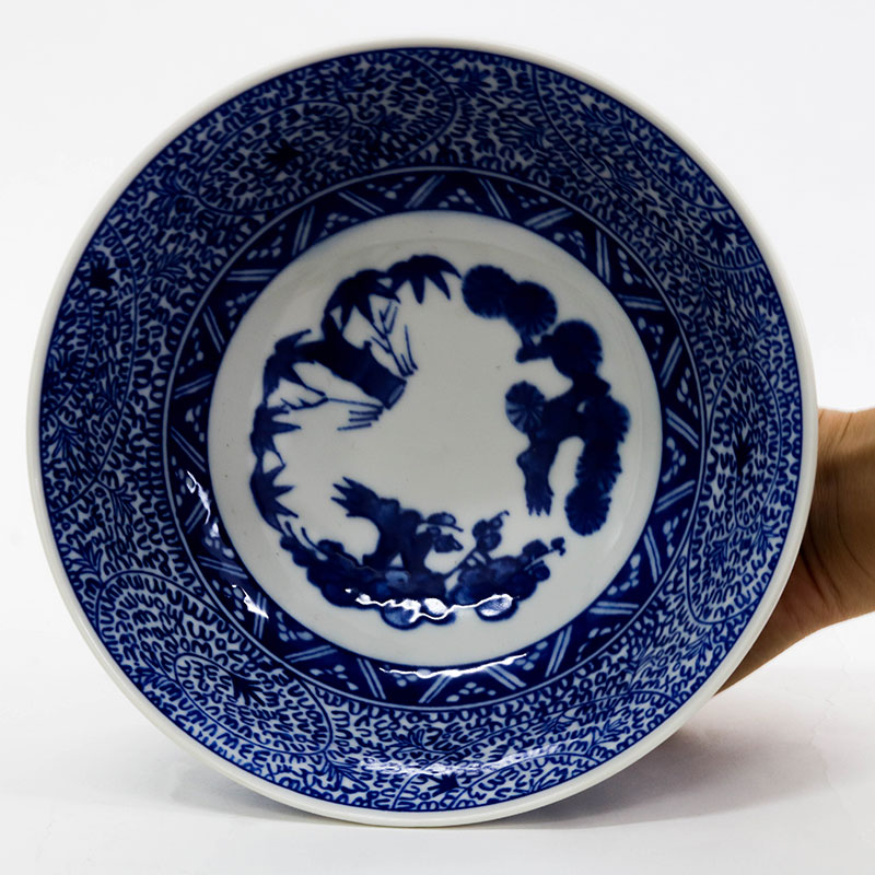 Tô sứ Nhật Bản, tô đại, bát ô tô, bát tô canh 19.5cm (Tùng Trúc Mai), dùng được lò vi sóng thương hiệu 