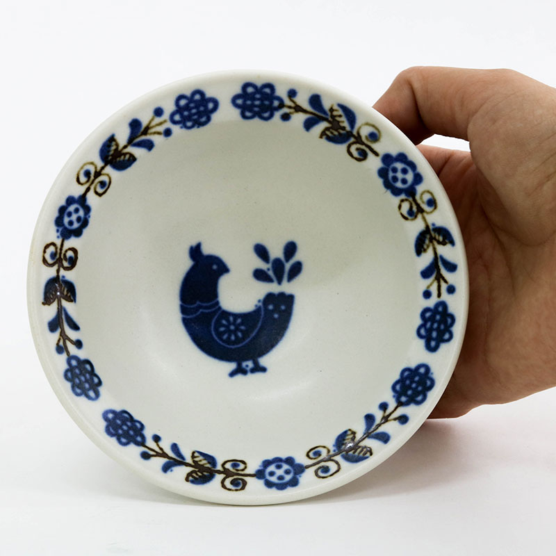 Chén bát sứ Nhật Bản, chén bát ăn cơm 12.6cm (Chim bồ câu), dùng được lò vi sóng thương hiệu 