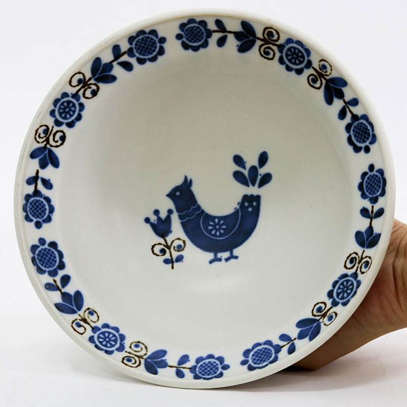 Tô sứ Nhật Bản, tô đại, bát ô tô, bát tô canh 20cm (Chim bồ câu), dùng được lò vi sóng thương hiệu 