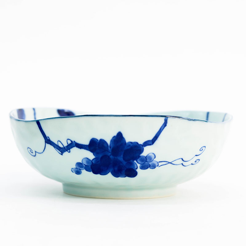 Tô sứ Nhật Bản, tô đại, bát ô tô, bát tô canh 20.5cm (Trái nho) thương hiệu 