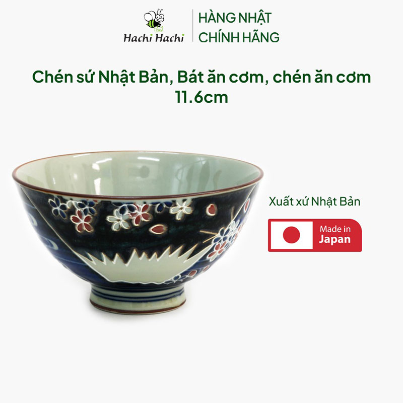 Chén sứ Nhật Bản, Bát ăn cơm, chén ăn cơm 11.6cm thương hiệu DAITOA YOGYO