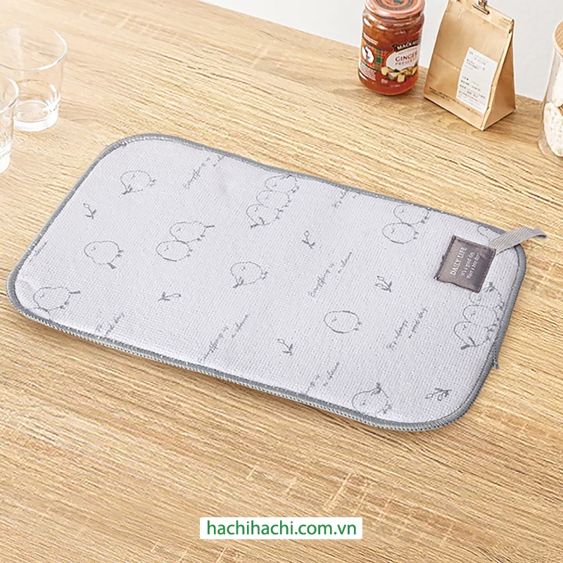 Tấm lót thấm hút nước vật dụng nhà bếp 30x20cm thương hiệu 