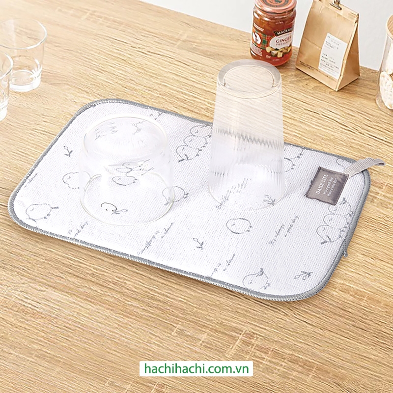 Tấm lót thấm hút nước vật dụng nhà bếp 30x20cm thương hiệu 
