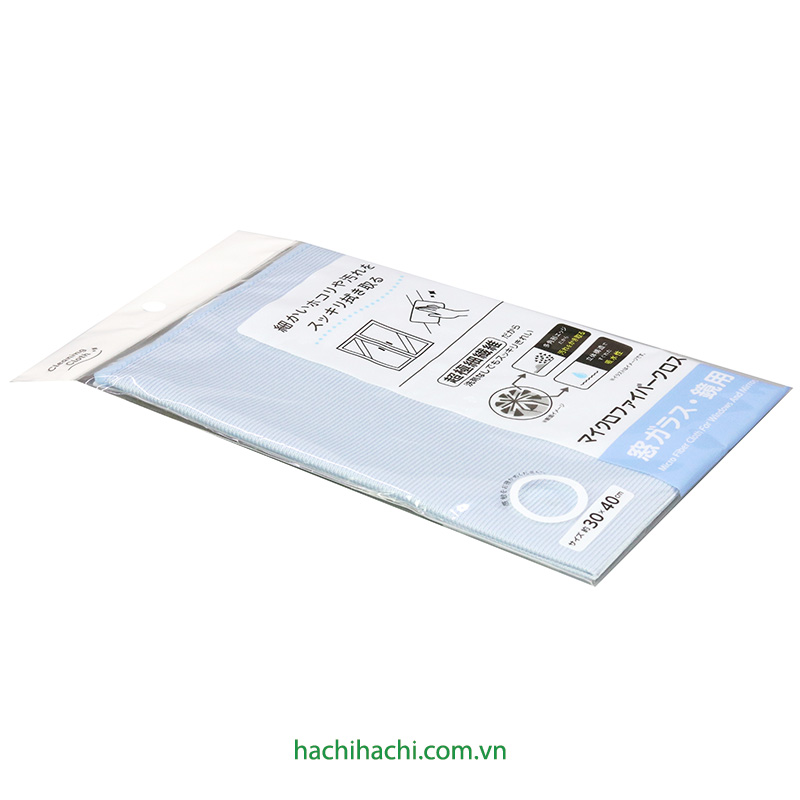 Khăn lau gương, kính Microfiber 30x40cm thương hiệu 