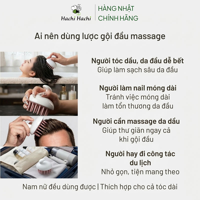 Lược gội đầu massage thương hiệu IP SYSTEM