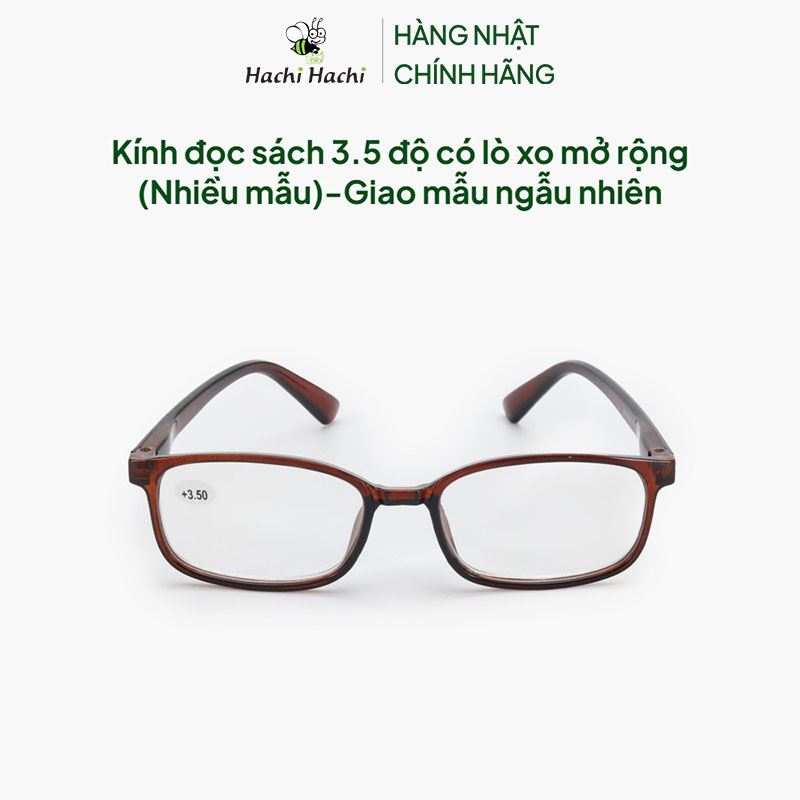 Kính đọc sách 3.5 độ có lò xo mở rộng (Nhiều mẫu)-Giao mẫu ngẫu nhiên thương hiệu 
