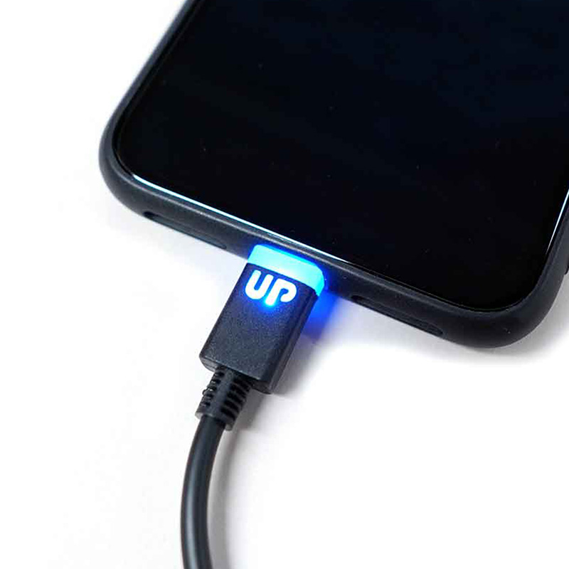 Dây sạc nhanh iPhone USB Lightning 2.4A có đèn Led 50cm thương hiệu 