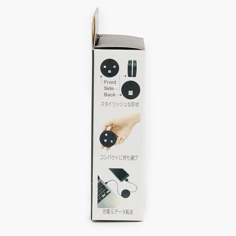 Dây sạc, truyền dữ liệu 3 trong 1 Type-C, Micro USB, Lightning cuộn rút siêu gọn thương hiệu 