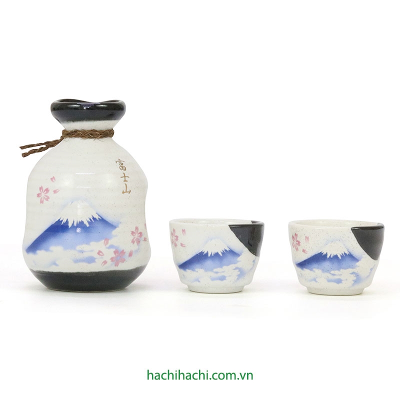 Bộ bình, ly gốm Nhật Bản (uống rượu) thương hiệu KANEWAKA