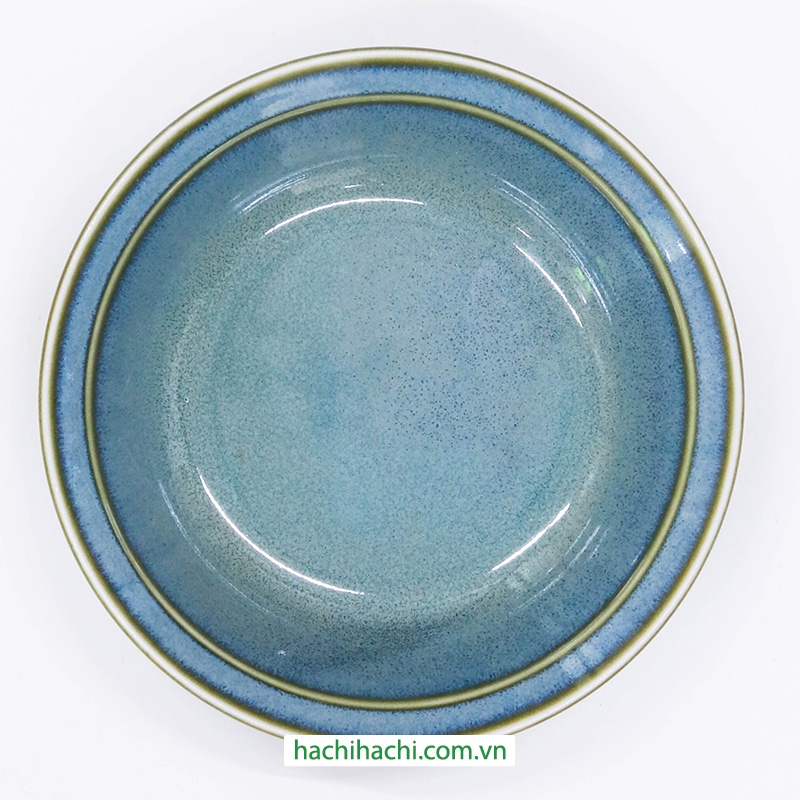 Tô sứ Nhật Bản 13.7cm Metallic Green, dùng được lò vi sóng thương hiệu 
