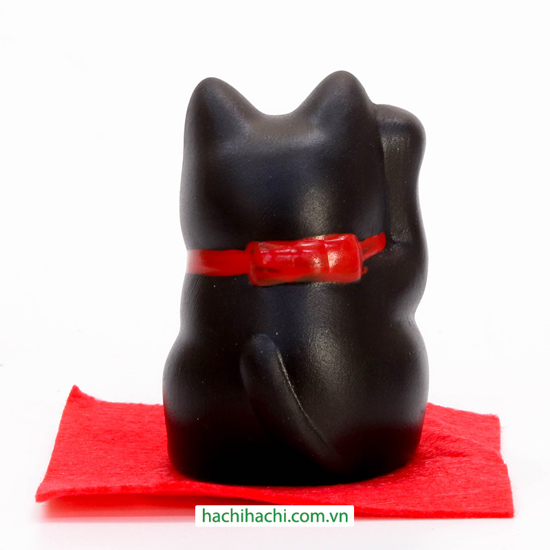 Mèo may mắn trang trí 5cm (đen) thương hiệu KANEWAKA