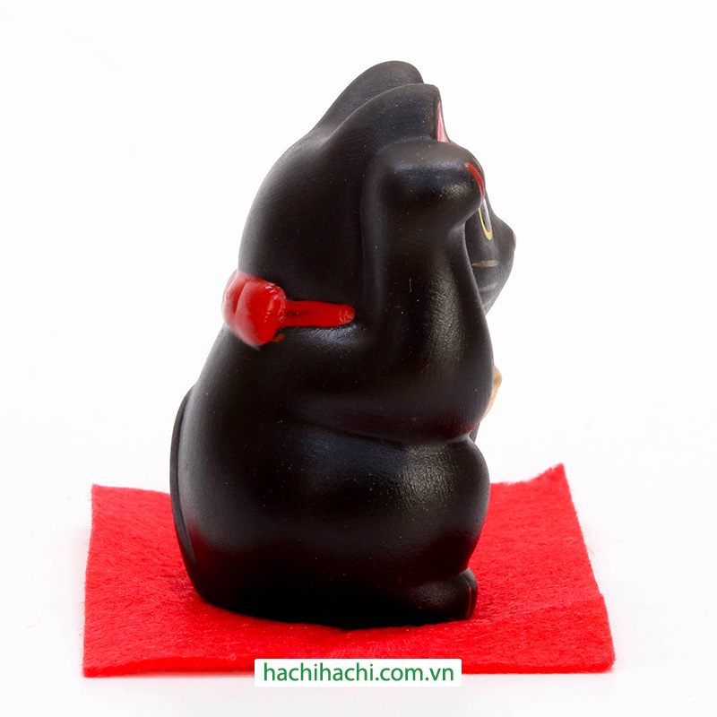Mèo may mắn trang trí 5cm (đen) thương hiệu KANEWAKA