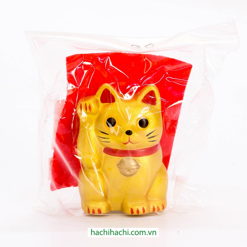 Mèo may mắn trang trí 5cm (vàng) thương hiệu KANEWAKA