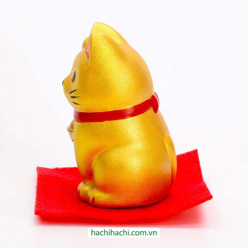 Mèo may mắn trang trí 5cm (vàng) thương hiệu KANEWAKA