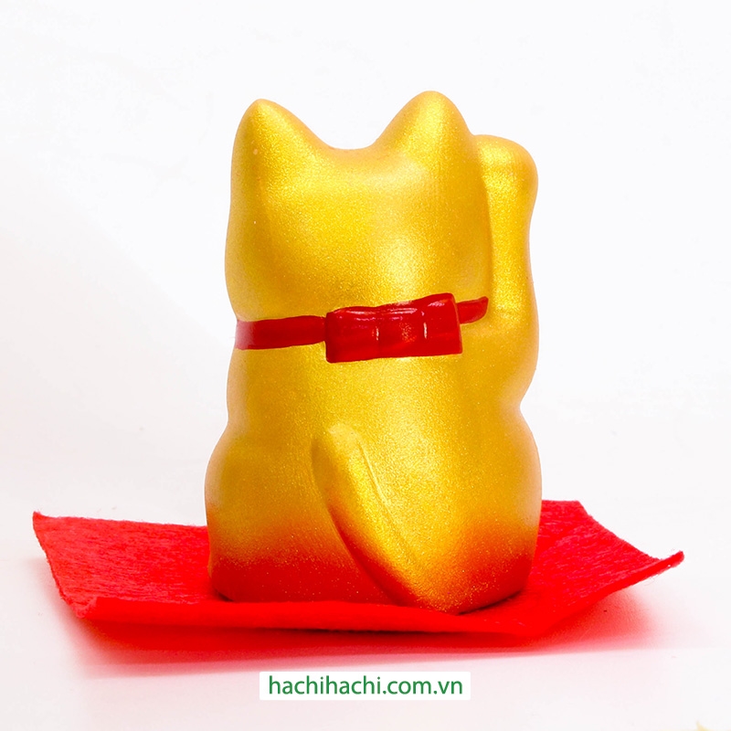 Mèo may mắn trang trí 5cm (vàng) thương hiệu KANEWAKA