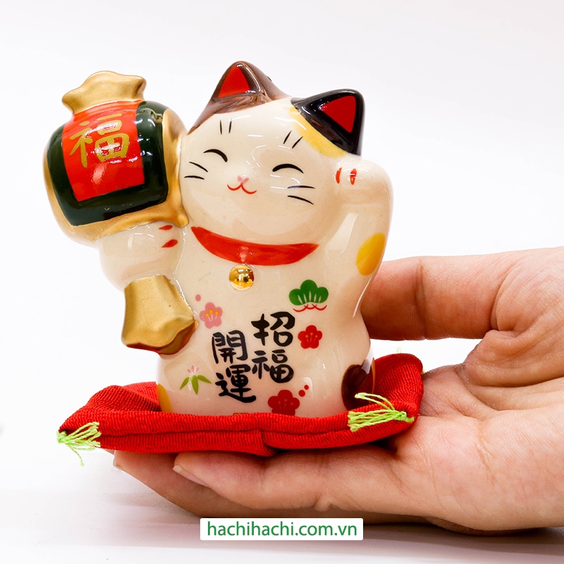 Mèo may mắn trang trí 9cm thương hiệu KANEWAKA