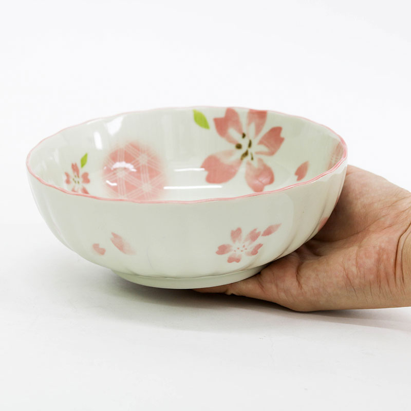 Tô sứ Nhật Bản 16.7cm,  Tô đại, bát ô tô, bát tô canh (Sakura) thương hiệu 