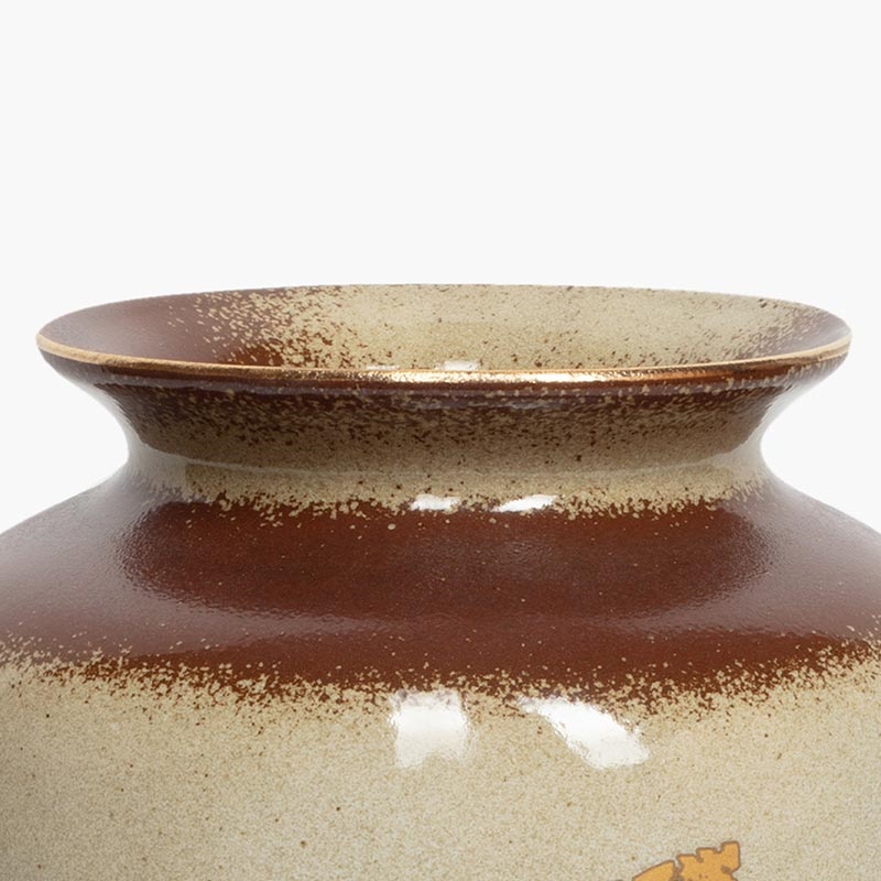 Bình hoa Nhật Bản cao cấp 15.5x27cm (Hoa hạ kim nguyệt) thương hiệu KANEWAKA