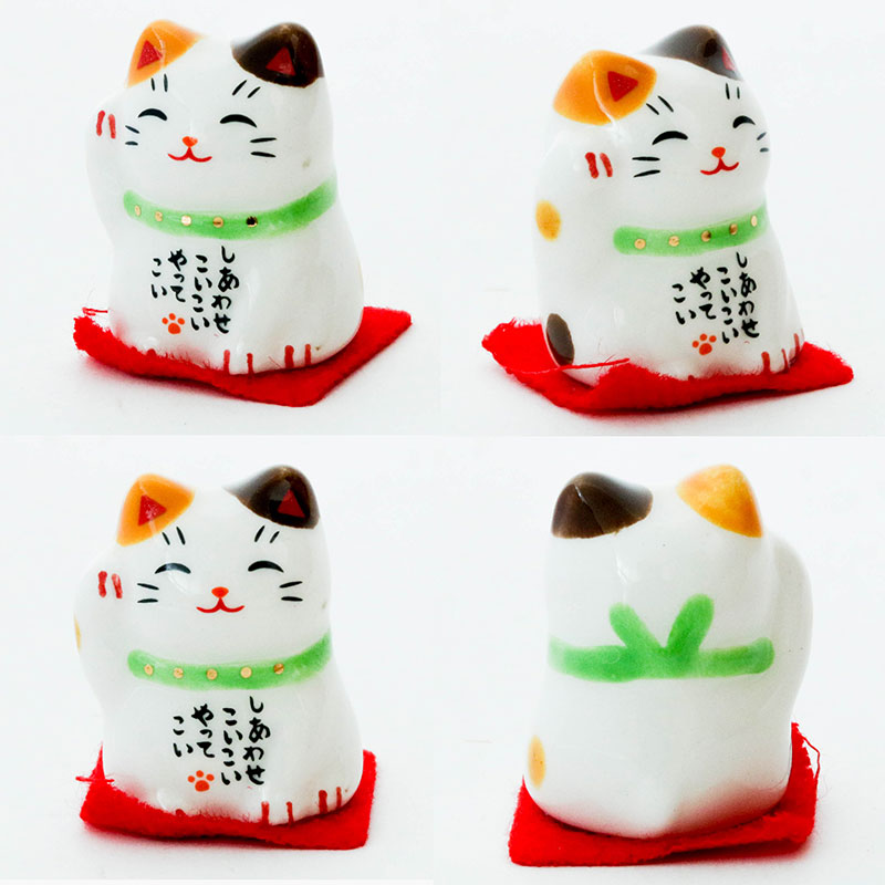 Mèo may mắn trang trí 2.5cm (Nhiều mẫu)-Giao mẫu ngẫu nhiên thương hiệu KANEWAKA