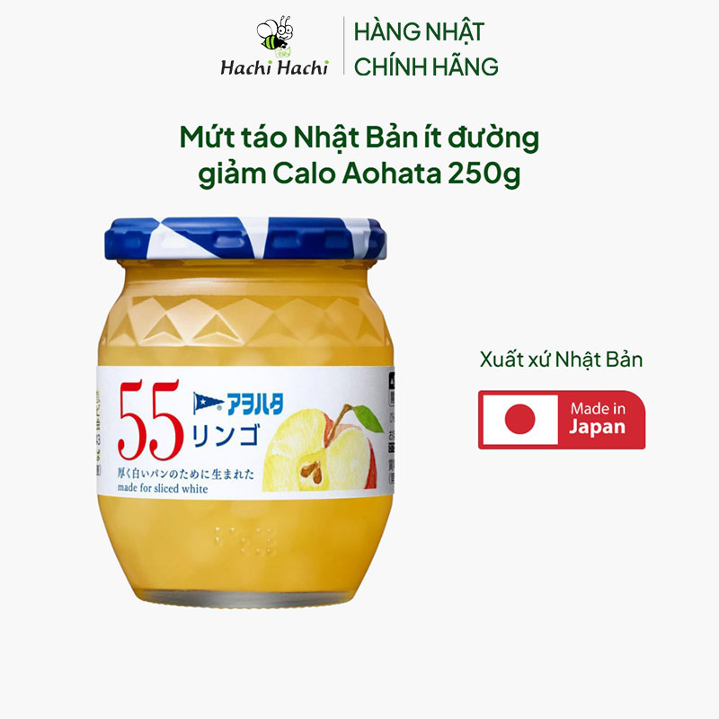 Mứt táo Nhật Bản ít đường giảm Calo Aohata 250g thương hiệu AOHATA
