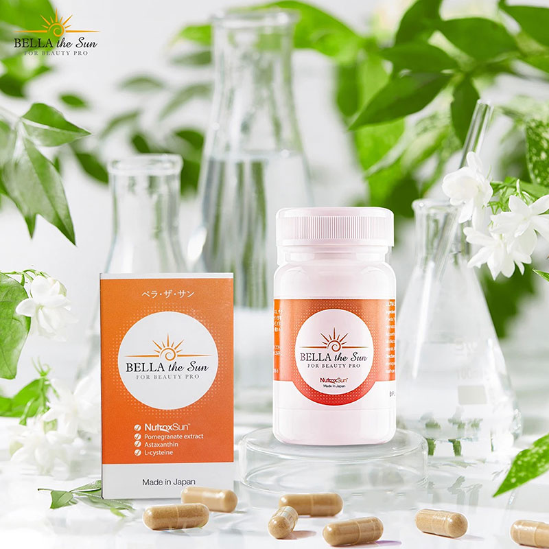 TPBVSK: Viên uống Bella The Sun Nhật Bản 30 viên, hỗ trợ chống oxy hóa, giảm sạm nám, đẹp da thương hiệu 