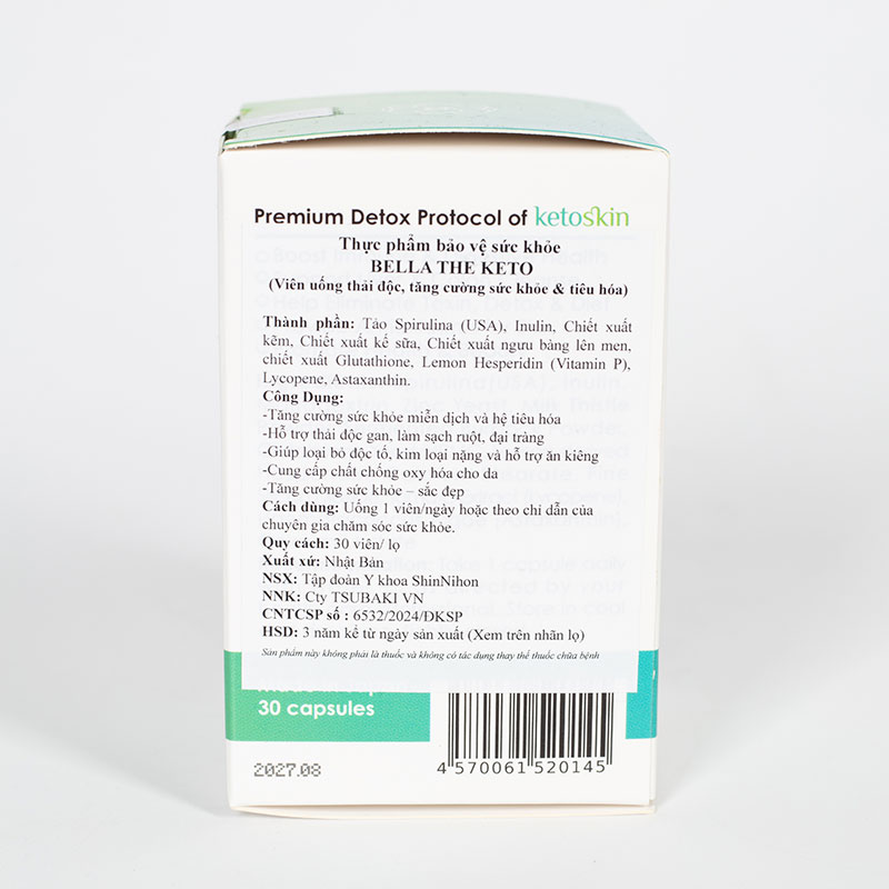 TPBVSK: Viên uống Bella The Keto Nhật Bản 30 viên, tăng đề kháng, sức khỏe, tiêu hóa khỏe mạnh thương hiệu ITOH KANPO SEIYAKU