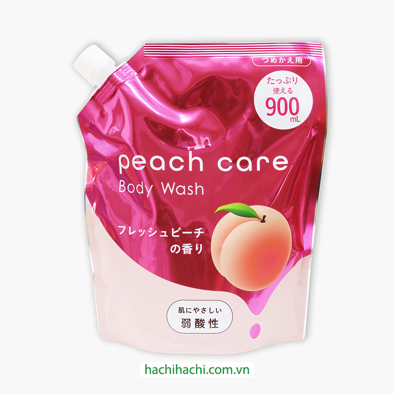 Sữa tắm dưỡng ẩm Nhật Bản da sạch mịn Peach care Animo 900ml