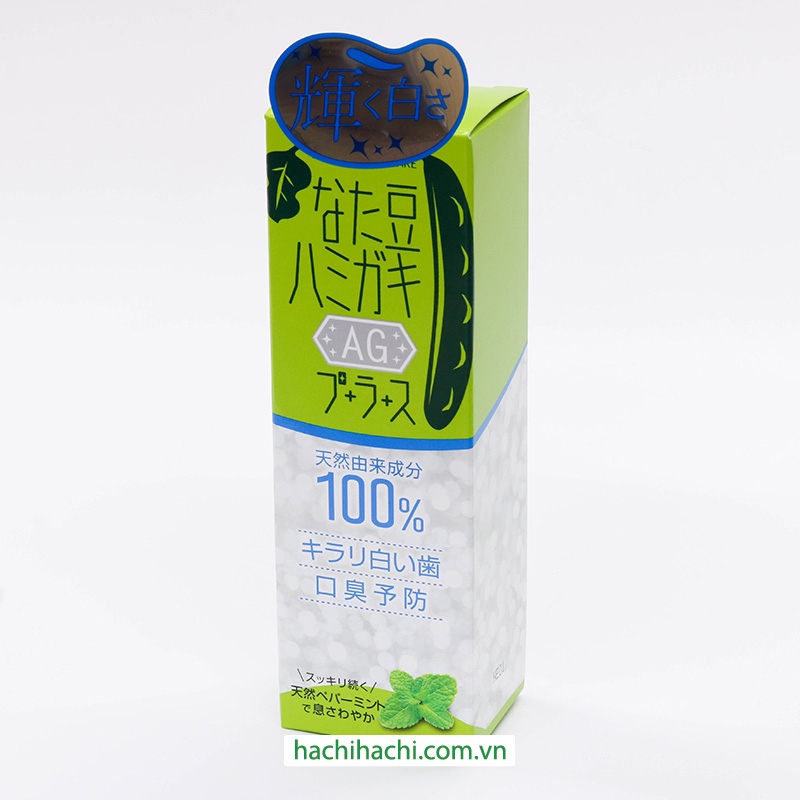 Kem đánh răng Nhật Bản làm trắng răng, chống hôi miệng Natamame ion Bạc 150g thương hiệu BRAIN COSMOS